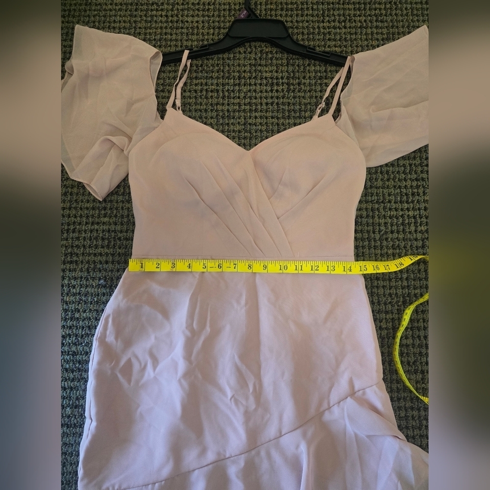 JJs House Blush Asymmetrical Dress - Picture 8 of 8